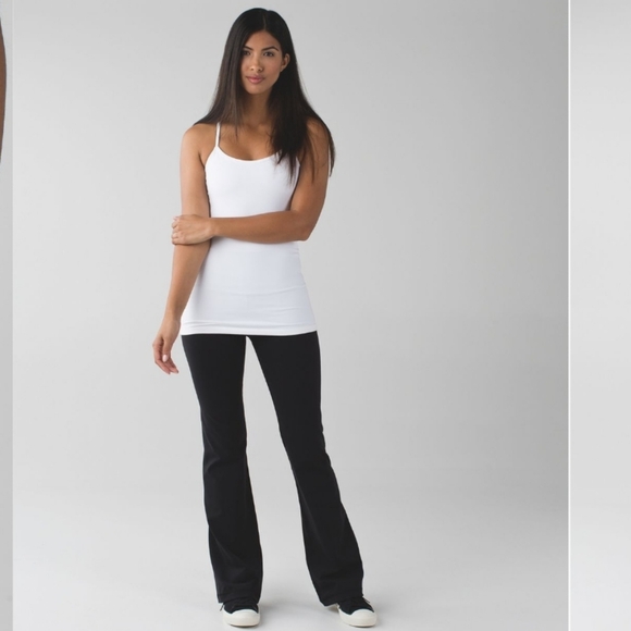 Lululemon Groove Nulu High Rise Flared Pant Full On Luon Size 6 Black Gray - Picture 1 of 10